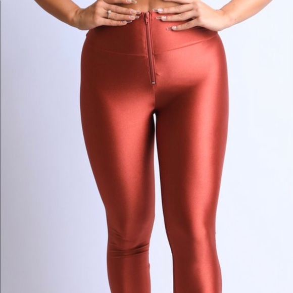 rust colored leggings